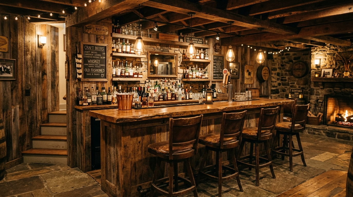 Choose a bar counter height and depth that feels comfortable